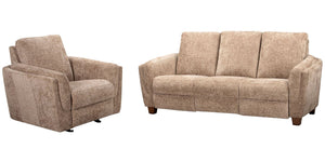 Morehead - Power Reclining Sofa Set Light Brown 2 Pc. Sofa, Recliner