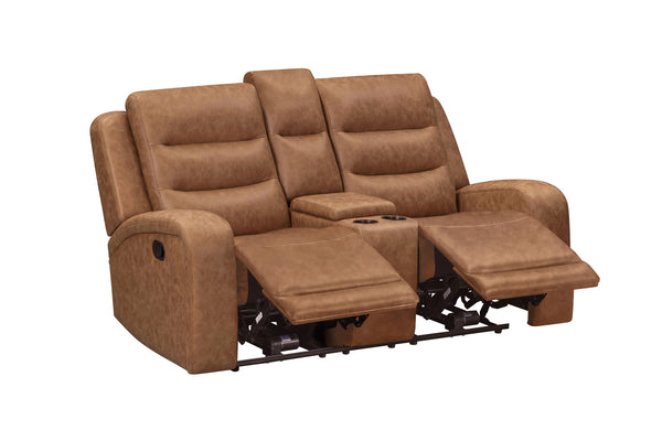 Napa - Manual Console Loveseat - Wrangler Clay