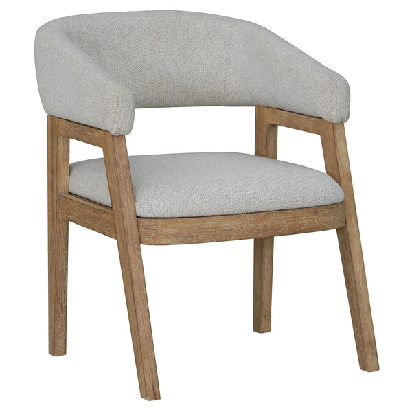 Escape - Barrel Dining Chair (Set of 2) - Glazed Natural Oak Mirage Mist