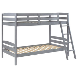 Rhea - Wood Twin Over Twin Bunk Bed - Gray