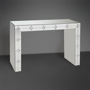 Hessa - Console Table - Mirrored & Faux Rhinestone