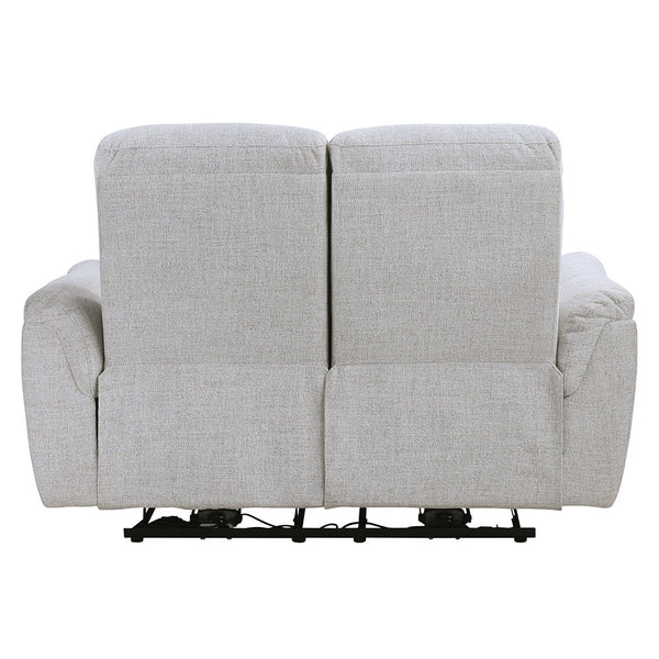 Eastre - Power Motion Loveseat With USB Port - Beige Chenille