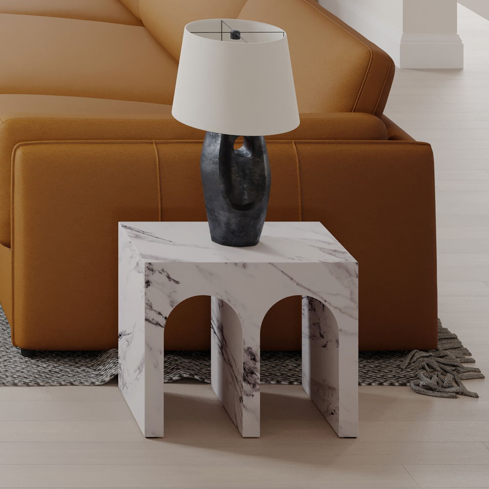 Fritzy - End Table White 22"W x 12"D x 18"H