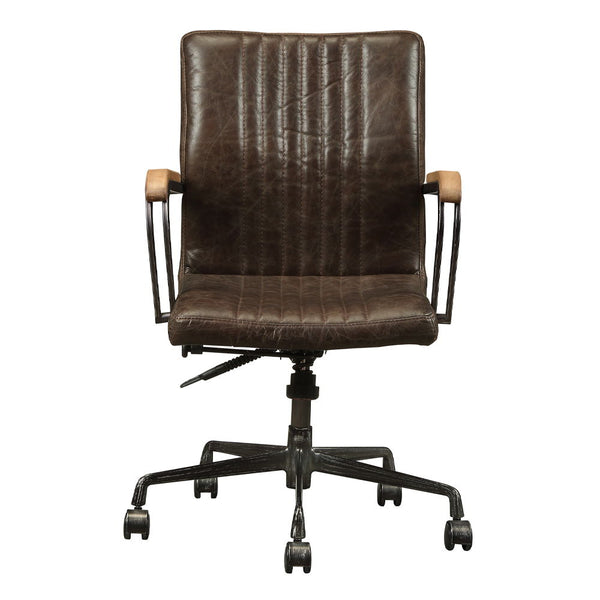 Joslin - Office Chair - Distress Chocolate Top Grain Leather