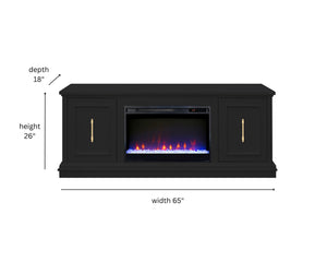 Jordan - Fireplace TV Stand