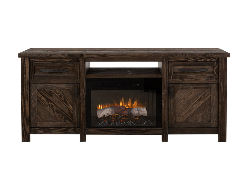 Dutton - Electric Fireplace - Rookwood Brown