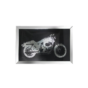 Nevina - Wall Art - Mirrored & Faux Crystal Motor