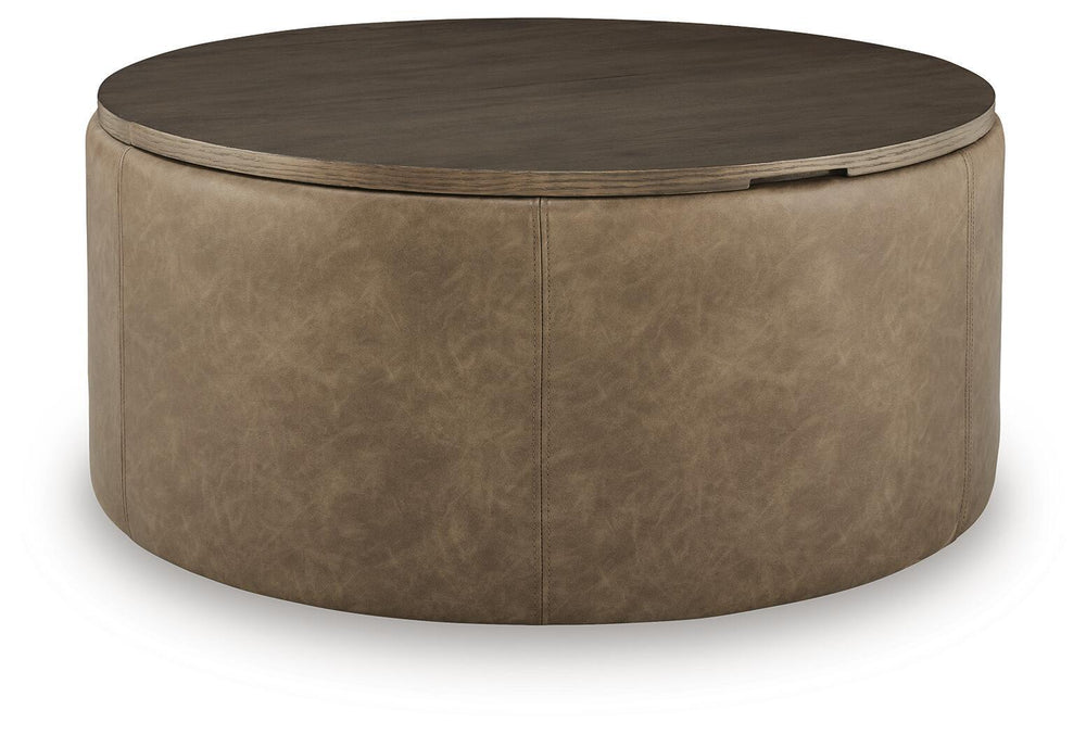 Bethanstone - Storage Ottoman - Warm Brown