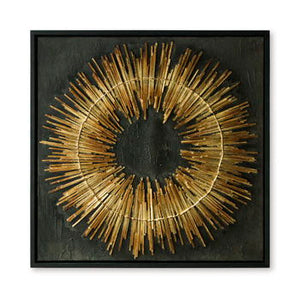 Buddins - Wall Art - Black / Gold Finish