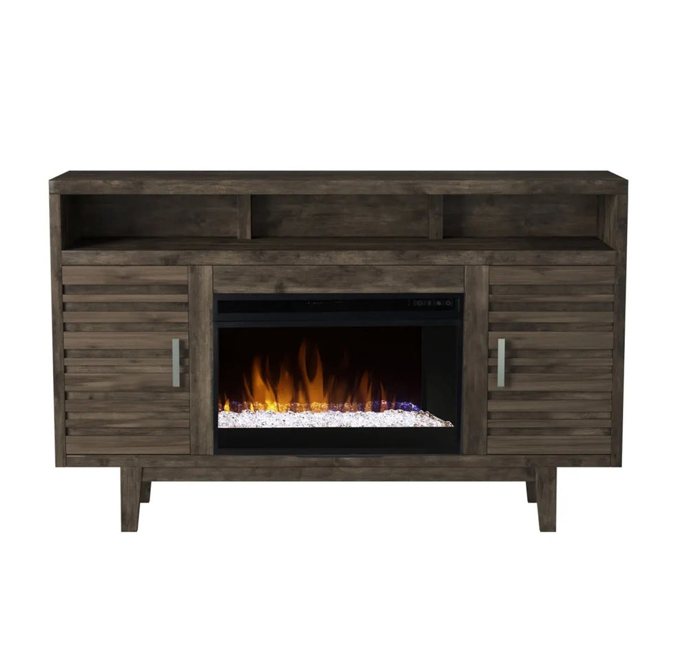 Avondale - 61" Electric Fireplace TV Console - Charcoal-Brown