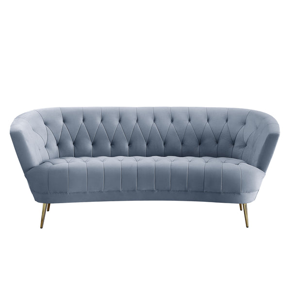 Bayram - Sofa - Light Gray Velvet