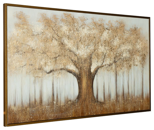 Dalewick - Brown / Gray / Gold Finish - Wall Art