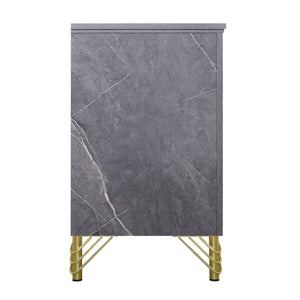 Symmetry - 2 Drawer Nightstand - Charcoal