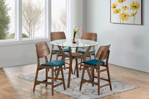 Oscar - Round Glass Counter Table Set