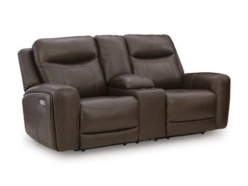 Gravier - Power Reclining Loveseat With Console / Adjustable Headrest - Cordova