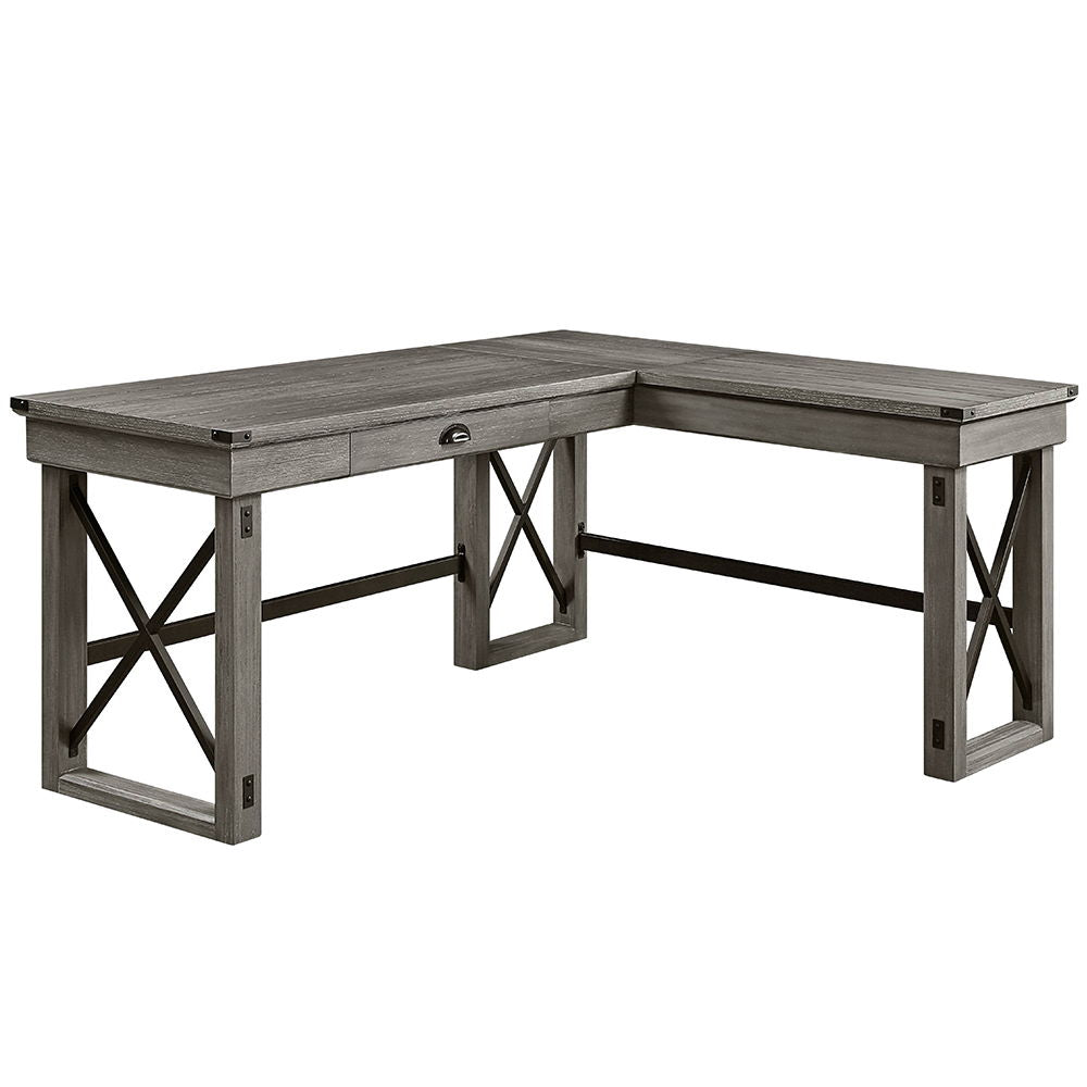 Talmar - Writing Desk w/Left Top Weathered Gray