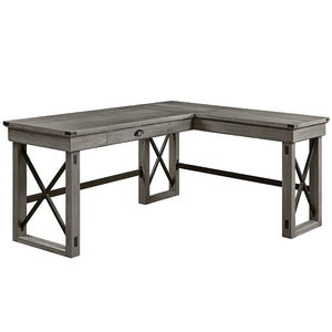 Talmar - Writing Desk w/Left Top Weathered Gray
