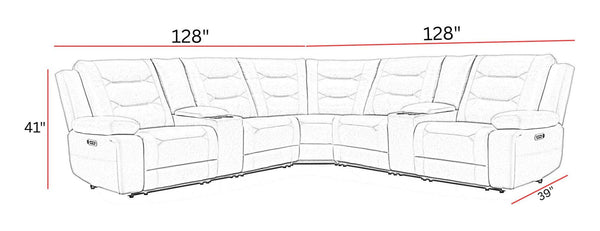 Caldwell - Modular Power Reclining Sectional