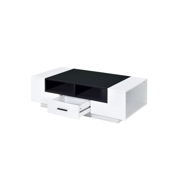 Armour - Coffee Table - White & Black