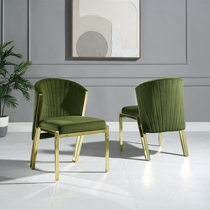 Fallon - Side Chair (Set of 2) Green