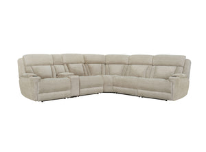 Dalton - Modular Power Reclining Sectional Lucky Fawn 6 Pc. Sectional