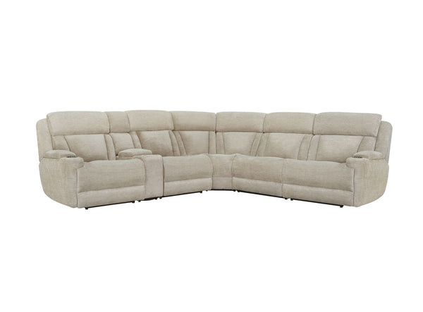 Dalton - Modular Power Reclining Sectional Lucky Fawn 6 Pc. Sectional