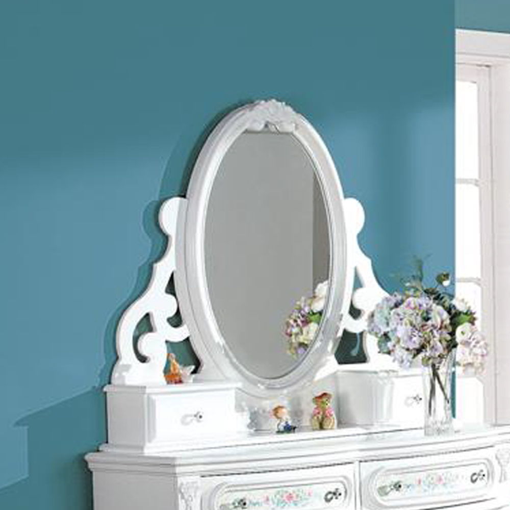 Flora - Mirror With Jewlery White
