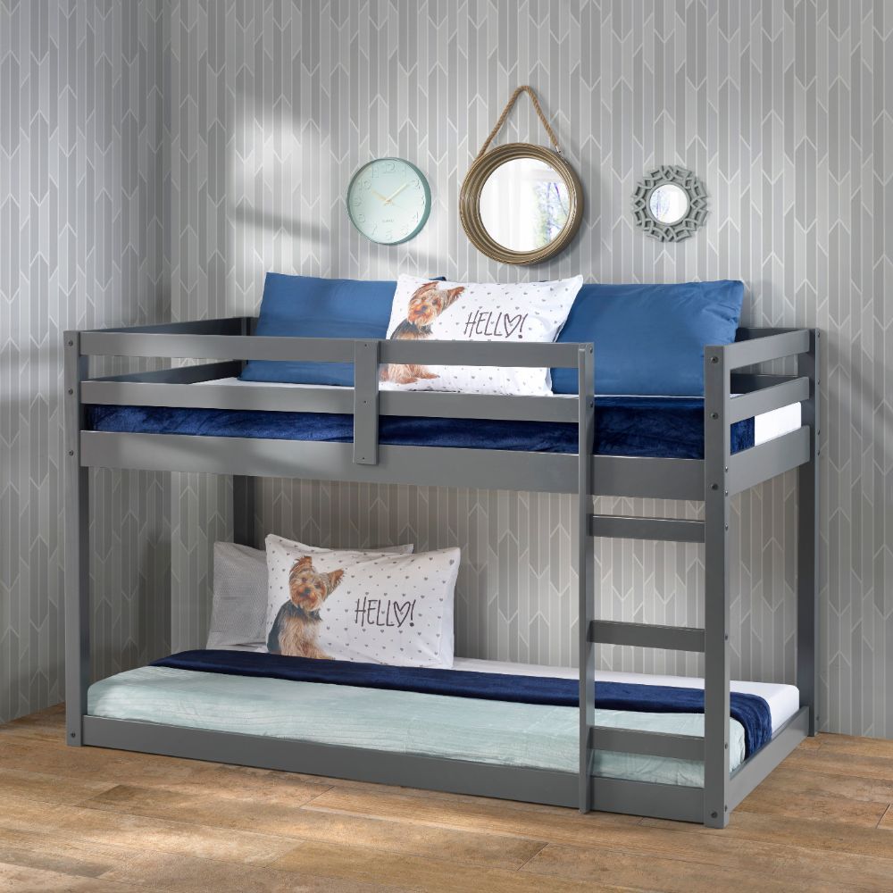 Gaston - Loft Bed Gray Twin