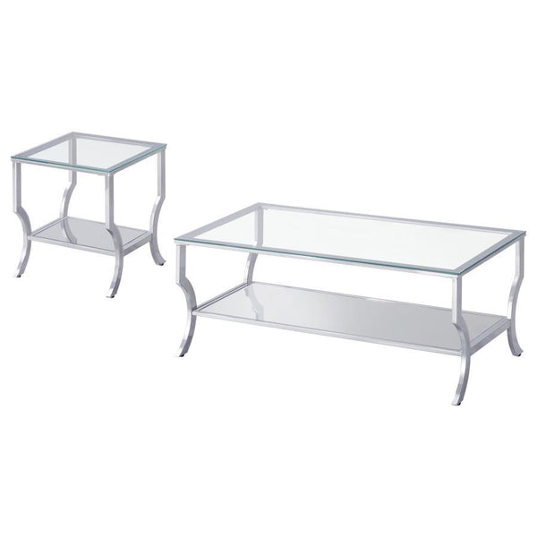 Saide - Glass Top Coffee And End Table Set