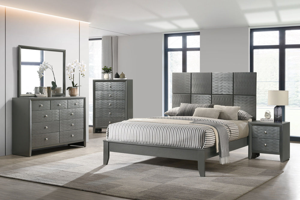 Denker - Twin Bed - Gun Metal