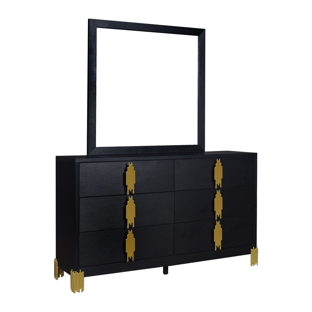 Empire - Dresser & Mirror - Black