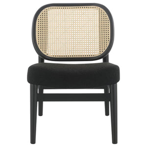 Rayo - Rattan Cane Back Accent Chair With Padded Seat