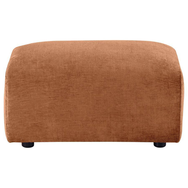 Burnett - Chenille Upholstered Ottoman