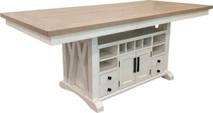 Americana Modern Dining - Island Counter-Height Extendable Dining Table - Cotton