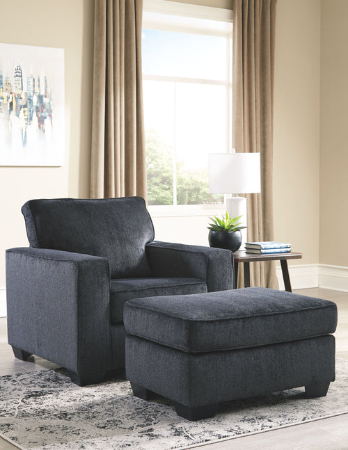Altari - Chair With Ottoman Dark Gray