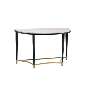 Ayser - Sofa Table - White Washed & Black