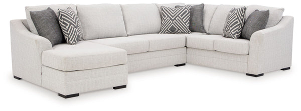 Koralynn - Sectional Beige 3 Pc.Left Arm Facing Corner Chaise Sectional