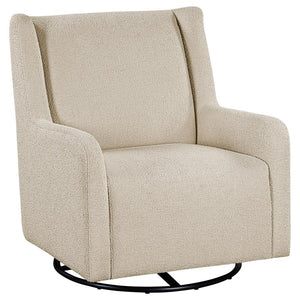 Serra - Boucle Upholstered Swivel Glider Recliner Beige