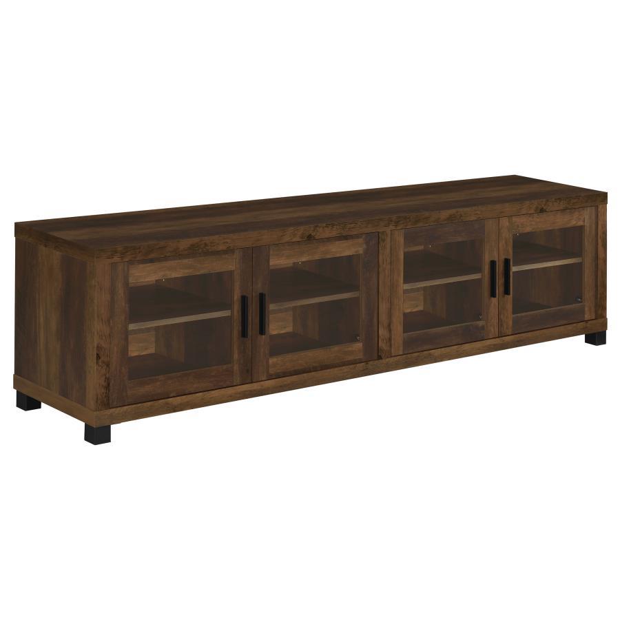 Sachin - 4-Door Engineered Wood TV Stand Light Brown