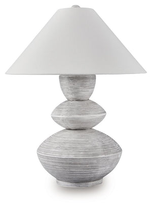 Brickdon - Poly Table Lamp - Distressed White