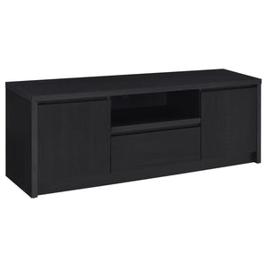 Winfield - 2-Door TV Stand Media Console Black 60"W x 15.5"D x 22"H