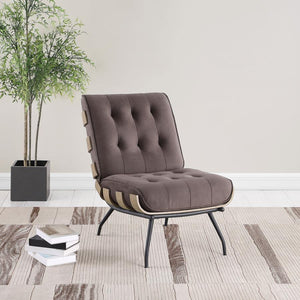 Aloma - Upholstered Tufted Armless Accent Chair