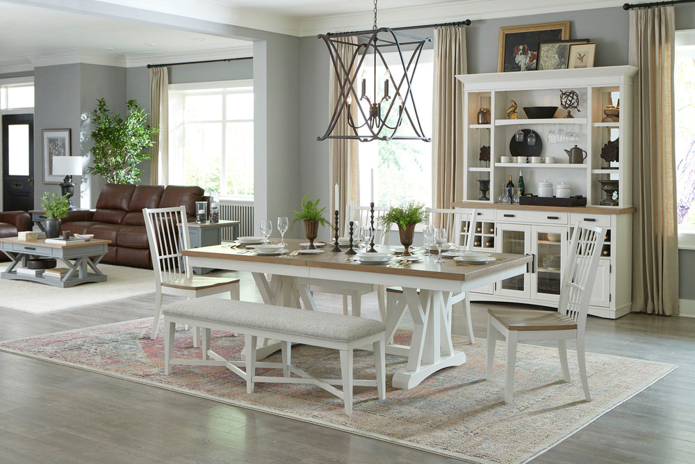 Americana Modern Dining - Trestle Dining Table - Cotton