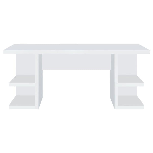 Alice - 4-Shelf Engineered Wood Writing Desk - White
