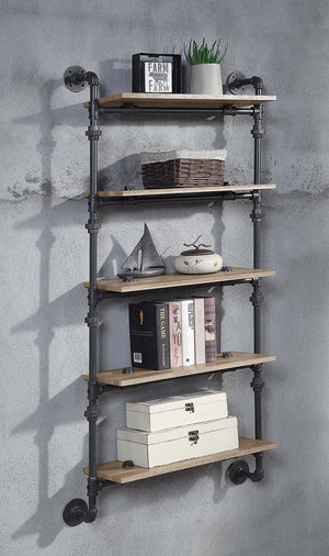 Brantley - Wall Shelf Oak 5 Shelves