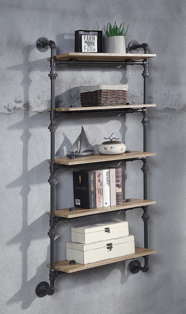 Brantley - Wall Shelf Oak 5 Shelves