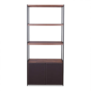 Sara - Bookshelf - Walnut & Sandy Black