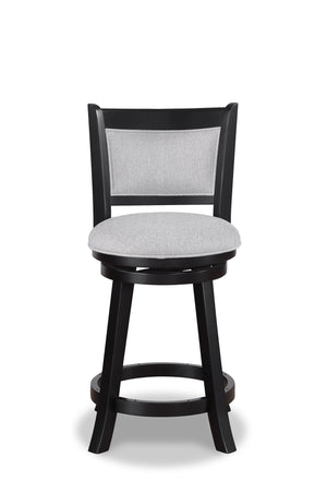 Cecil - Swivel Pub Stool (Set of 2) Gray