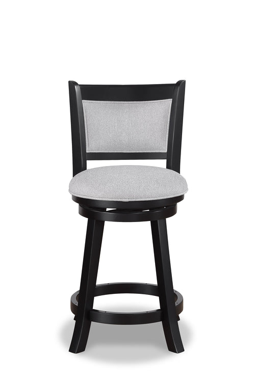 Cecil - Swivel Pub Stool (Set of 2) Gray