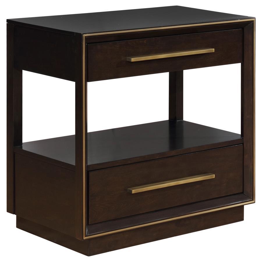 Durango - 2-Drawer Nightstand Dark Brown